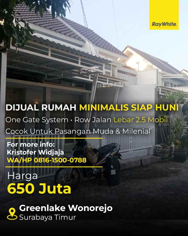 dijual rumah greenlake wonorejo