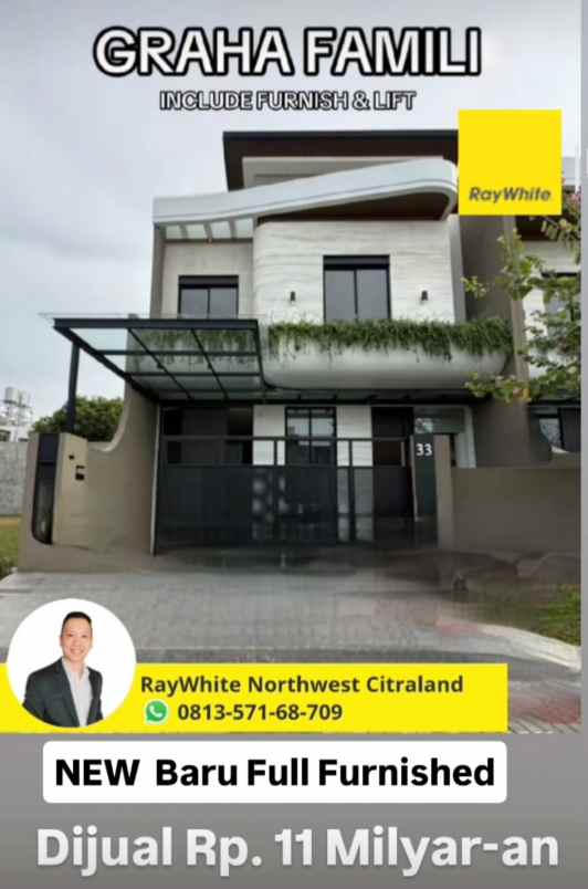 dijual rumah jalan graha famili