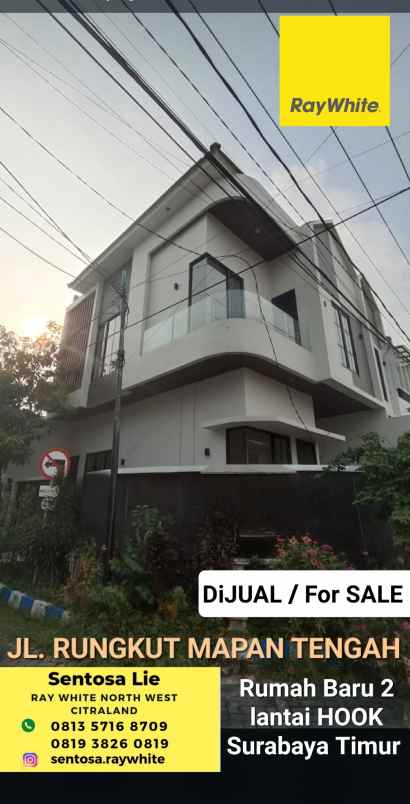 dijual rumah jalan rungkut mapan tengah