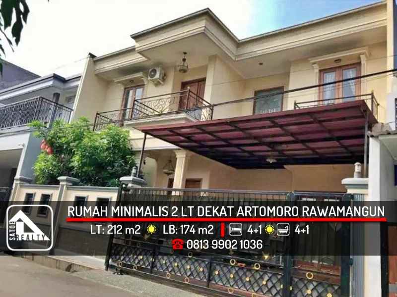 dijual rumah jati rawamangun jakarta timur