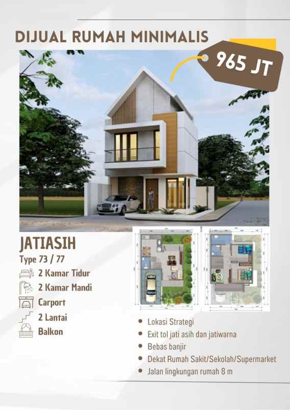 dijual rumah jl elang jati luhur