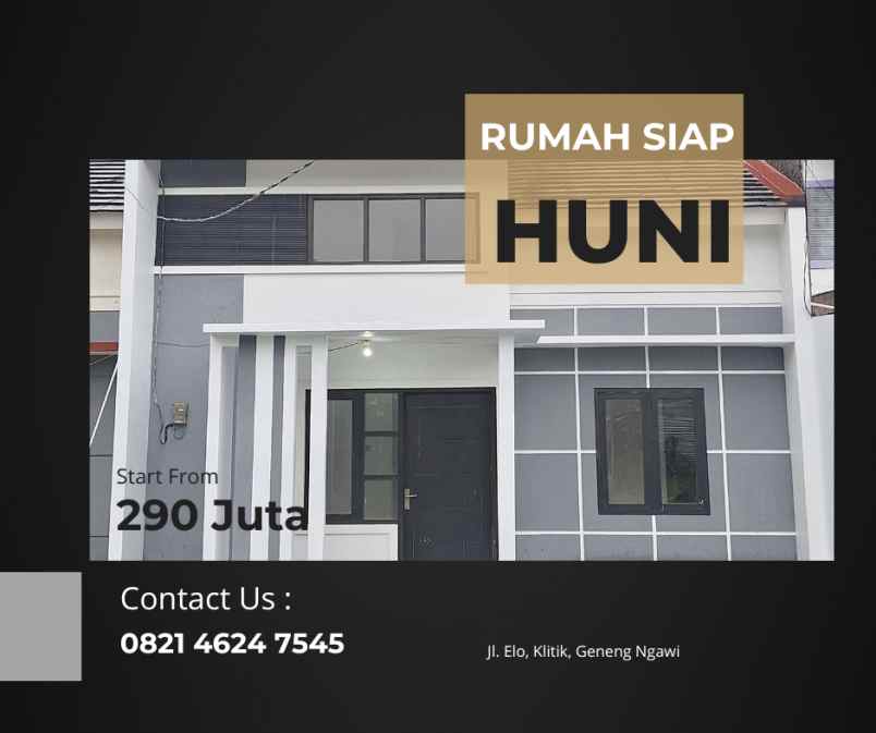 dijual rumah jl elo klitik geneng ngawi