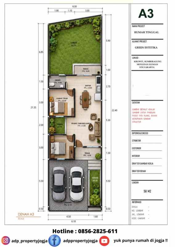 dijual rumah jl godean km 13 moyudan sleman