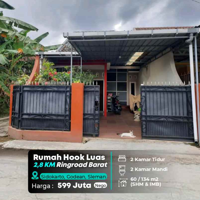 dijual rumah jl godean km 8