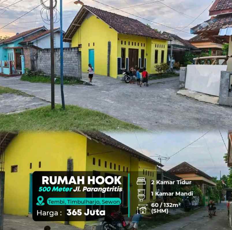 dijual rumah jl parangtritis