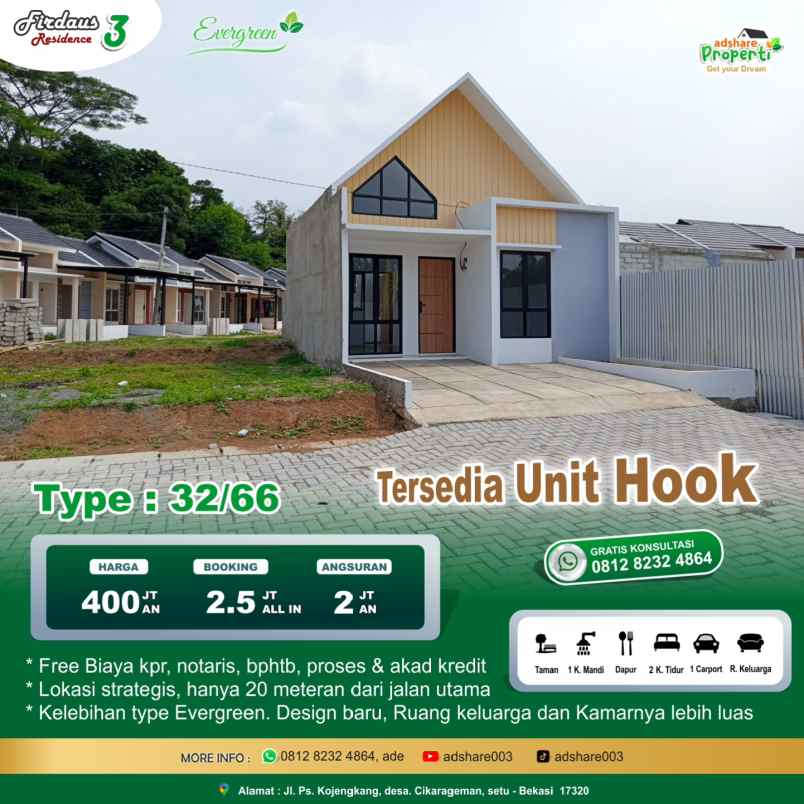 dijual rumah jl pasar kejengkang desa