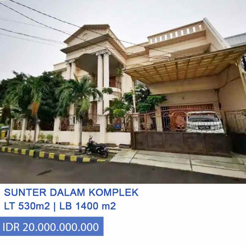 Rumah Bagus 2 Lantai Dalam Komplek Elite Di Sunter Jakarta Utara