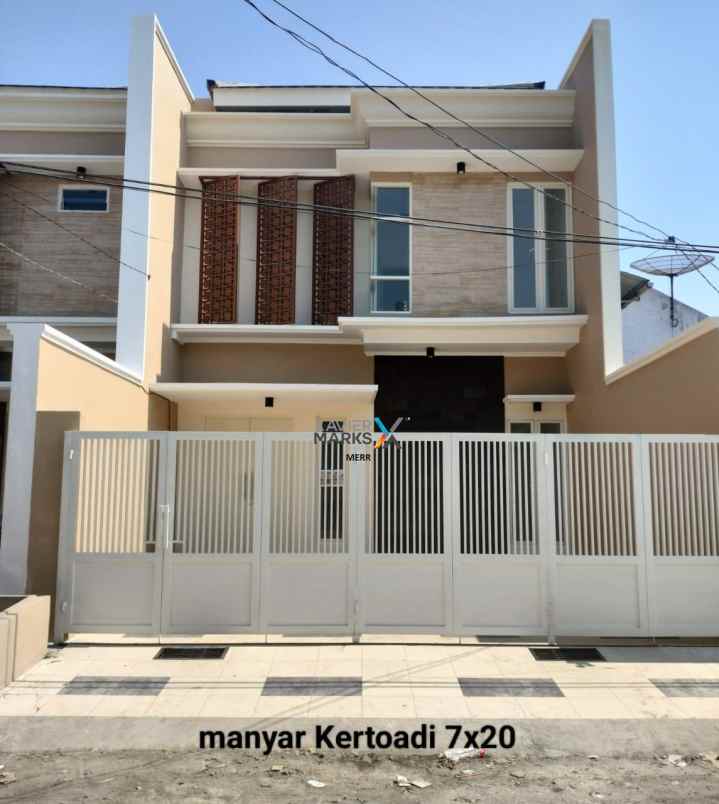 dijual rumah manyar kertoadi