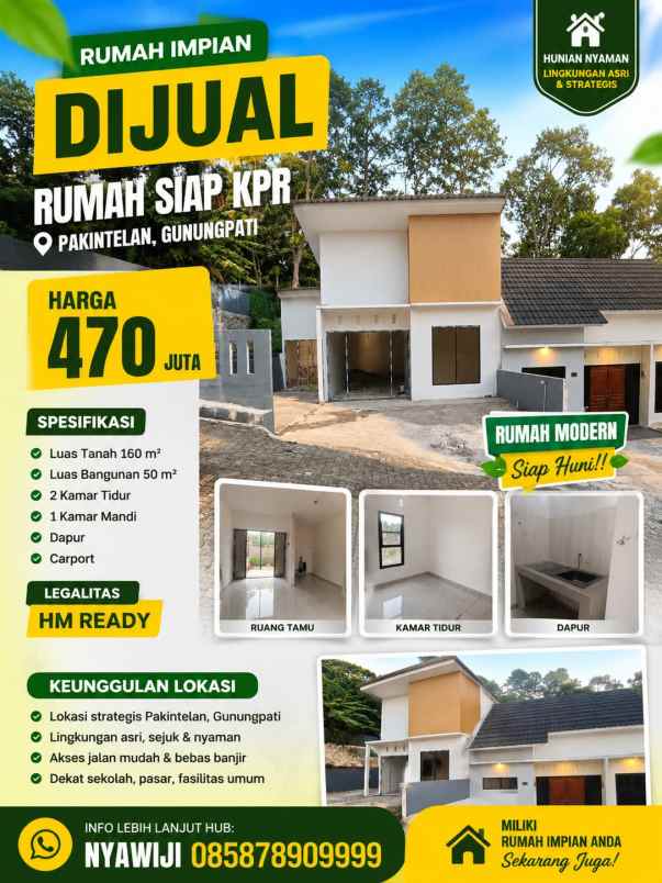 dijual rumah pakintelan