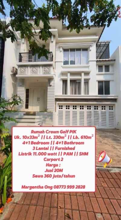 dijual rumah pantai indah kapuk jakarta