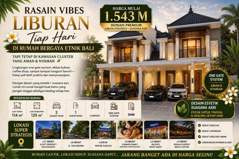 dijual rumah perumahan palagan sleman