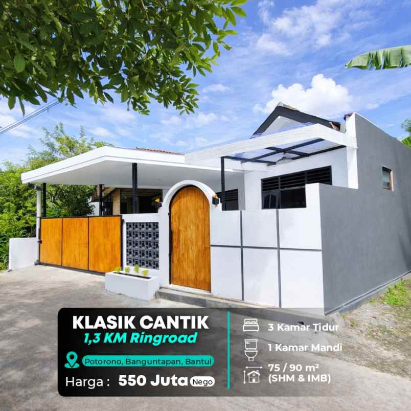 dijual rumah potorono