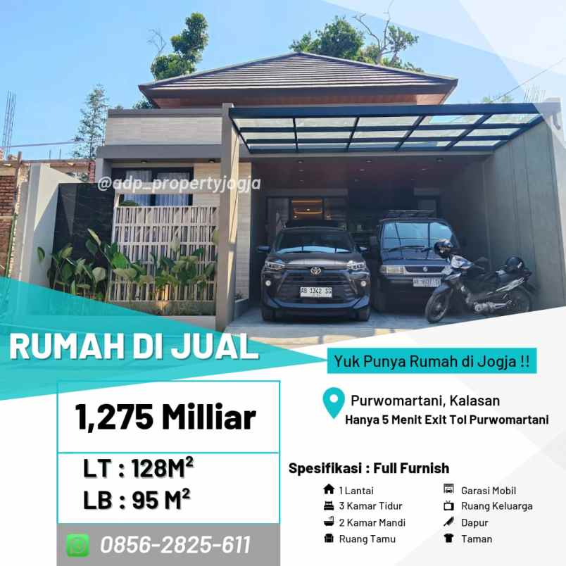 dijual rumah purwomartani kalasan sleman
