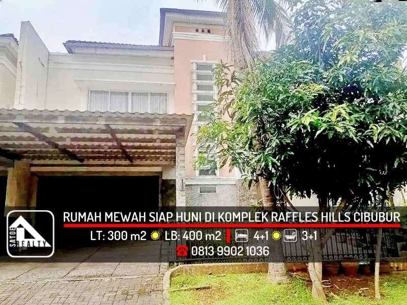 dijual rumah raffless hills cibubur