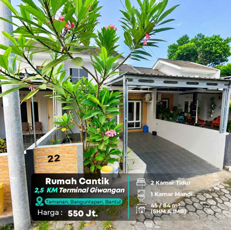 dijual rumah tamanan