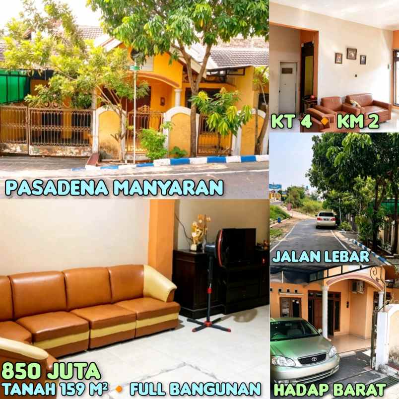 dijual rumh di pasadena manyaran semarang