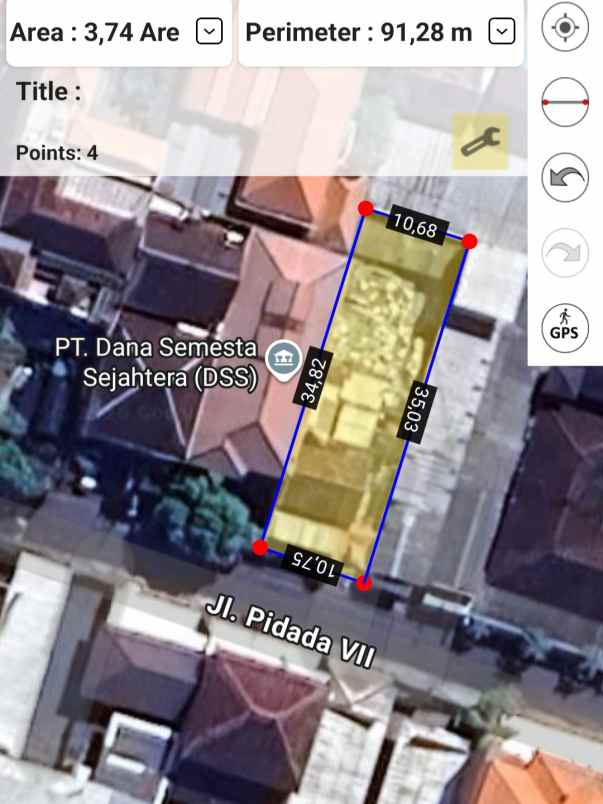 dijual tanah belakang terminal ubung