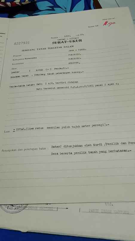 dijual tanah bonus rumah gendingan ponorogo