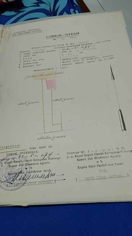 dijual tanah bonus rumah gendingan ponorogo