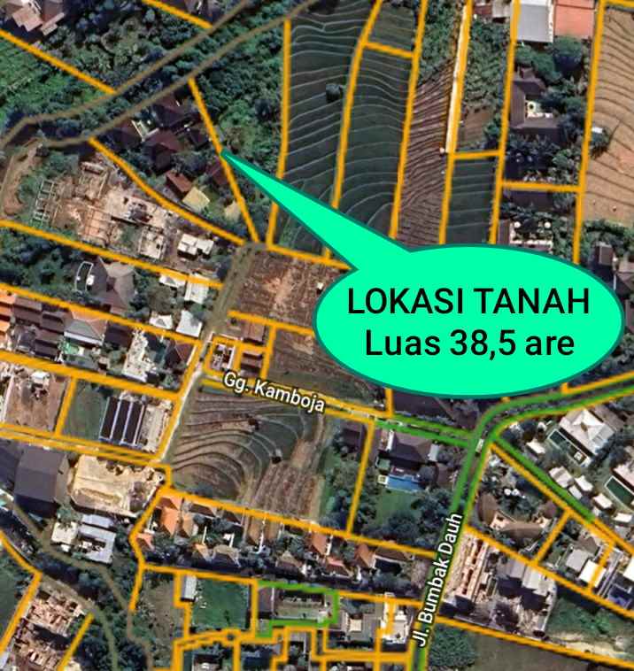 dijual tanah bumbak dauh