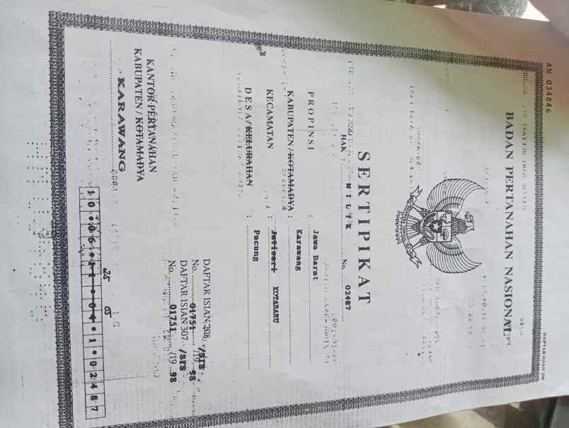 dijual tanah di pucung kota baru cikampek kab karawang