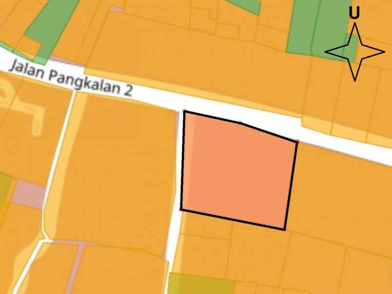 dijual tanah jalan pangkalan 2 bantar