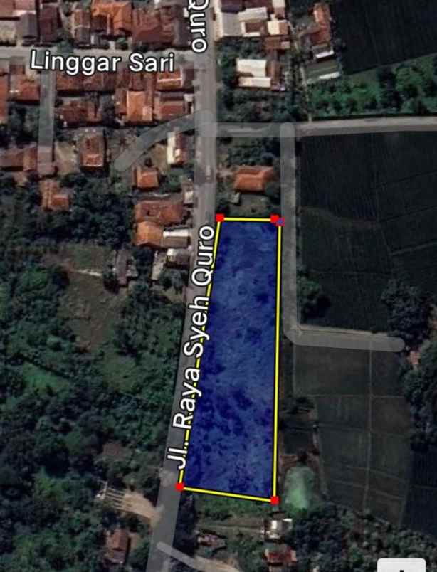 dijual tanah jalan syeh quro