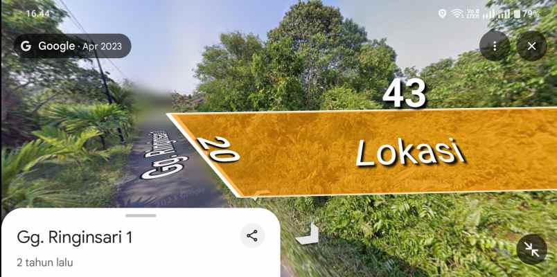 dijual tanah jalan wonodadi 1