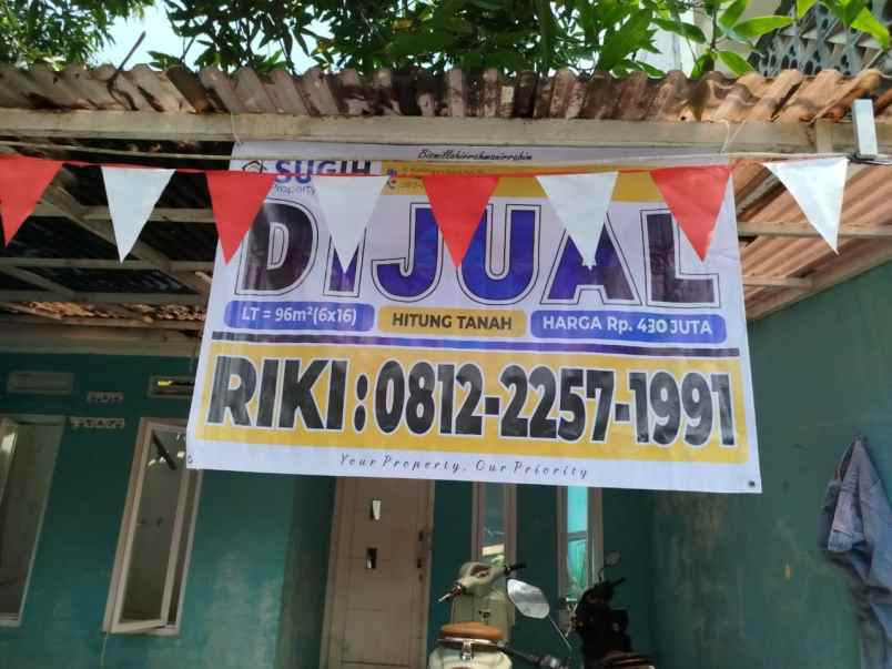 dijual tanah jl angsana vii lagadar