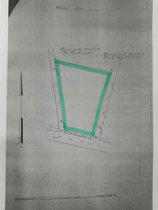 dijual tanah jl gunung tangkuban perahu