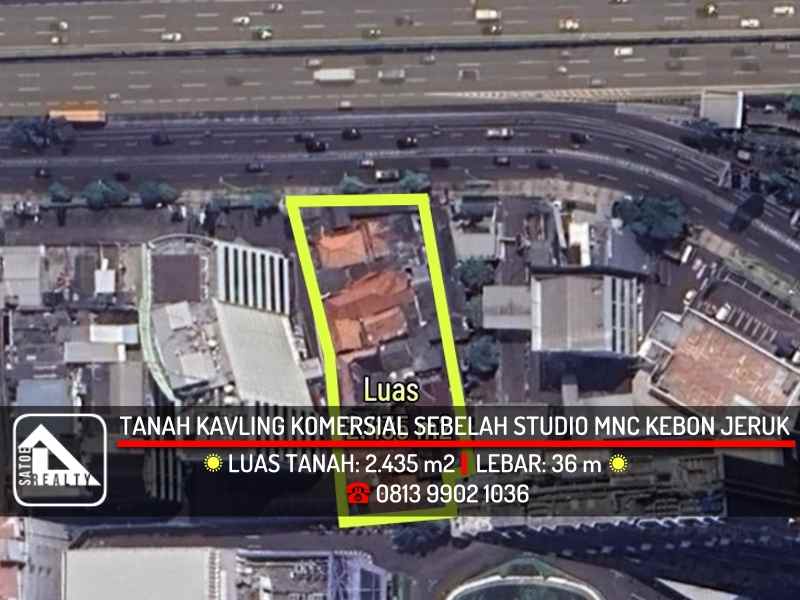 dijual tanah jl perjuangan kebon jeruk