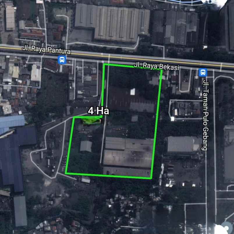 dijual tanah jl raya bekasi