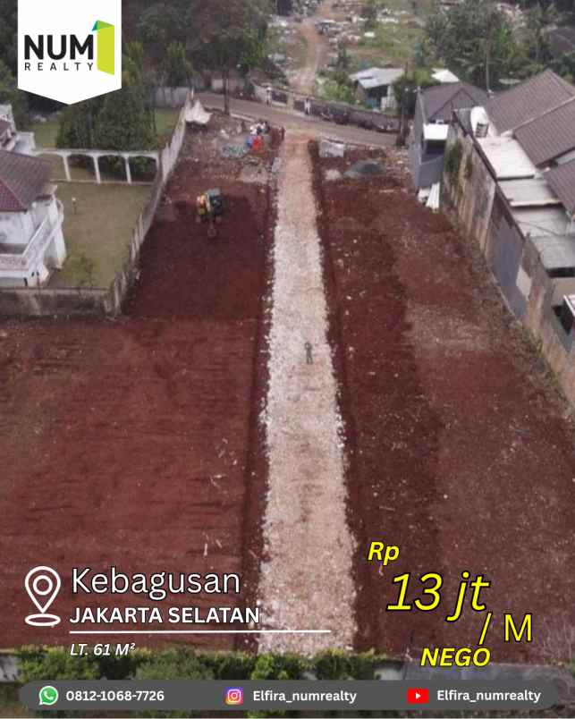 dijual tanah joe kebagusan jakarta selatan