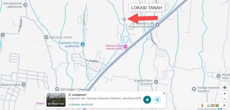 dijual tanah kabupaten sukabumi