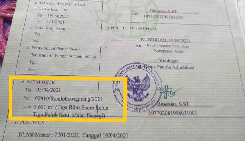 dijual tanah kebun strategis pinggir jalan