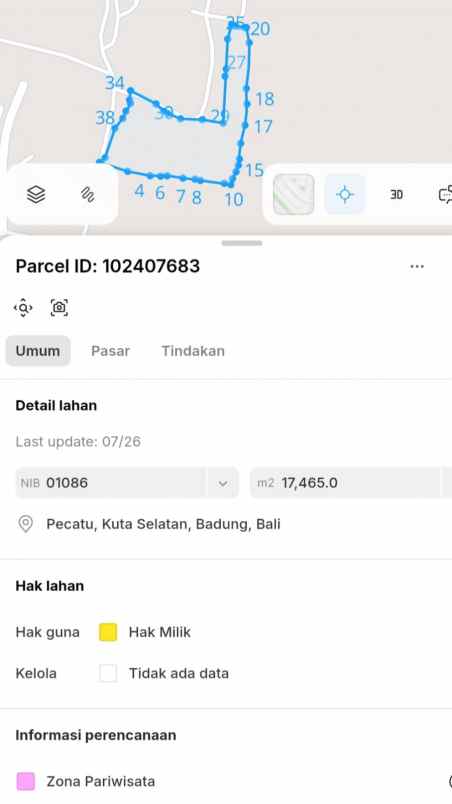dijual tanah labuansait