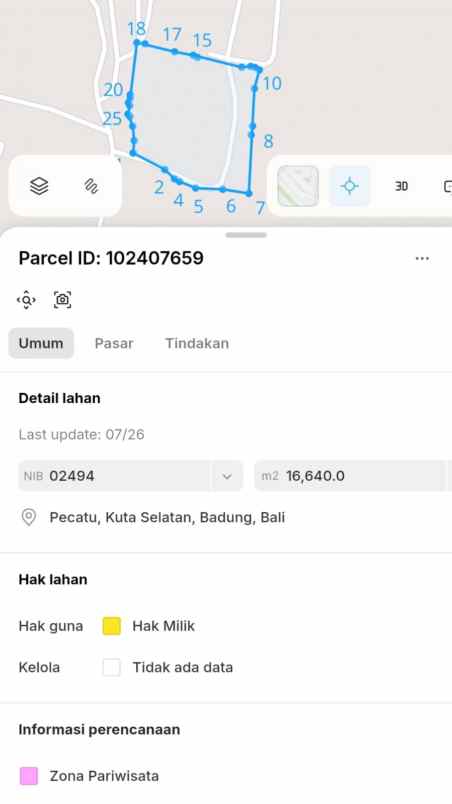 dijual tanah labuansait