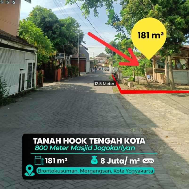 dijual tanah mergangsan