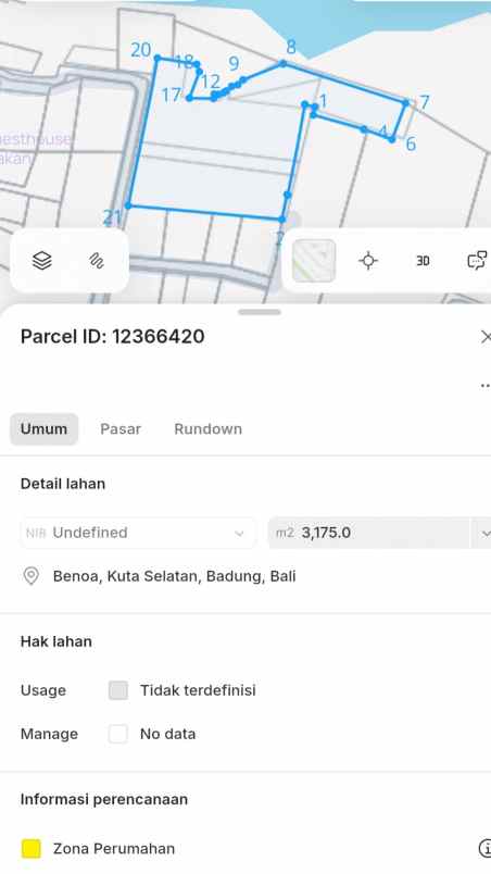 dijual tanah nusa dua