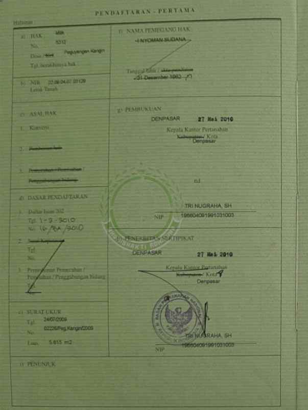 dijual tanah pemogan