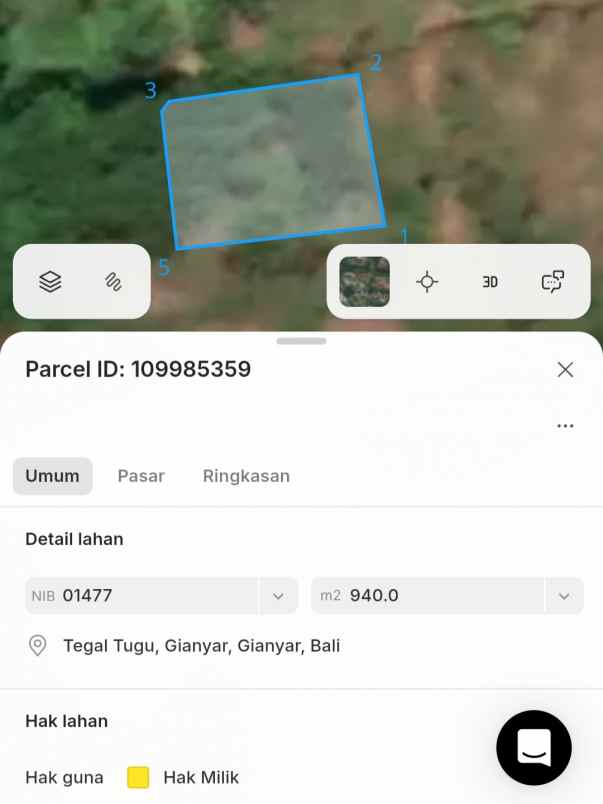 dijual tanah raya pantai lebih
