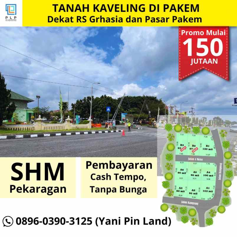 dijual tanah sempu pakembinangun pakem