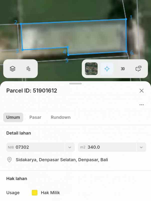 dijual tanah sidakaya