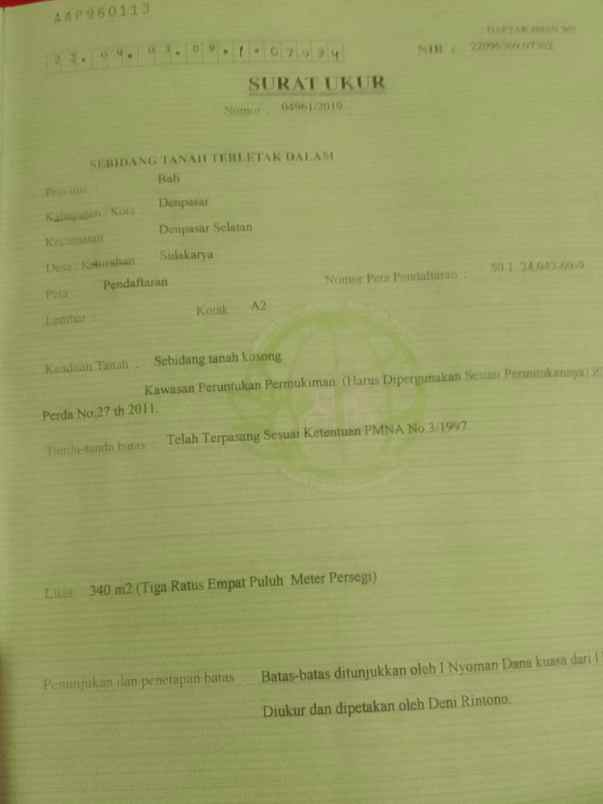 dijual tanah sidakaya