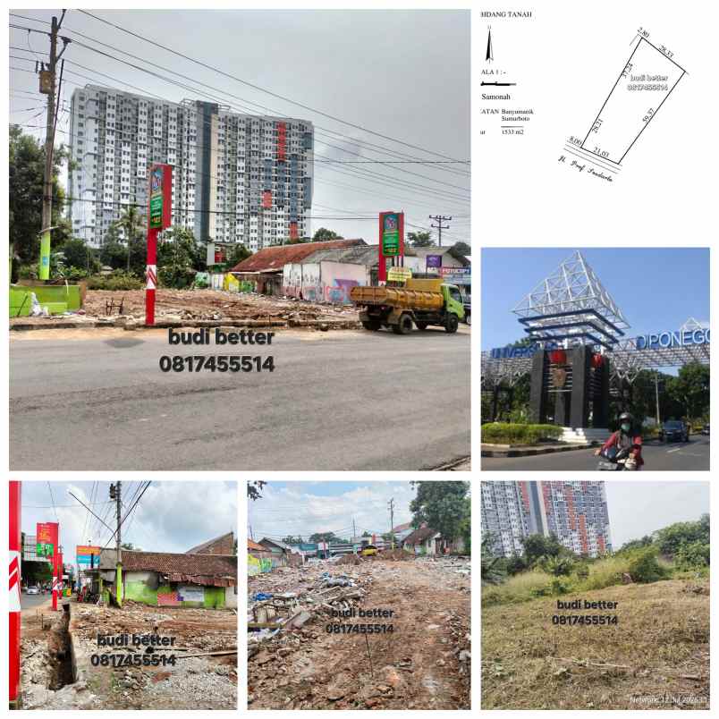 dijual tanah sumurboto tembalang semarang