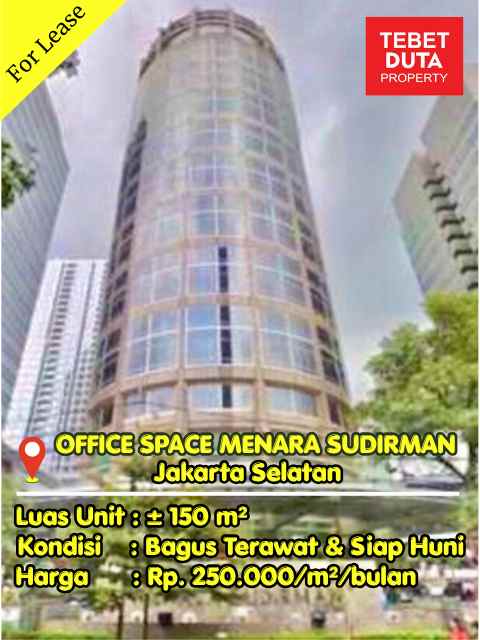 disewakan ruko gudang kantor jl jend sudirman