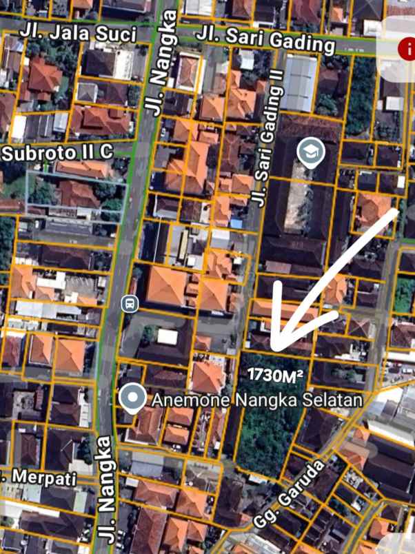 disewakan tanah gatsu tengah