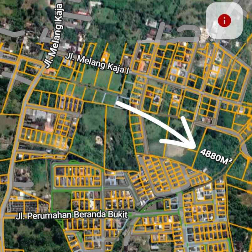 disewakan tanah jl perum beranda bukit