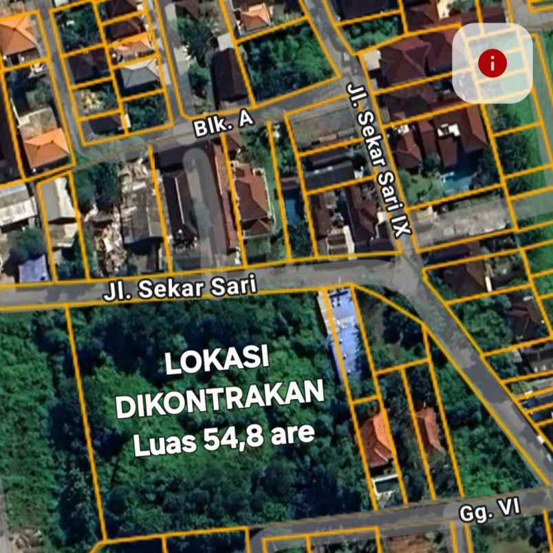 disewakan tanah kesiman kerthalangu