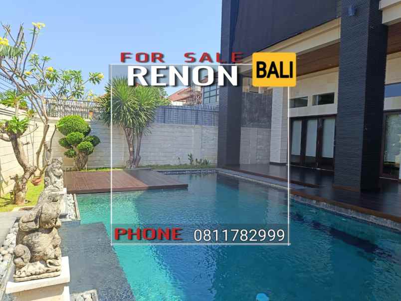 jual rumah mewah full furnished di renon